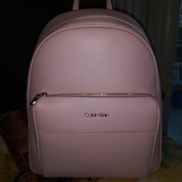 Calvin klein Pebbled leather large Backpack Rose - Picture 4 of 5